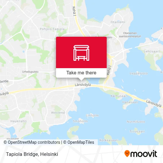 Tapiola Bridge map