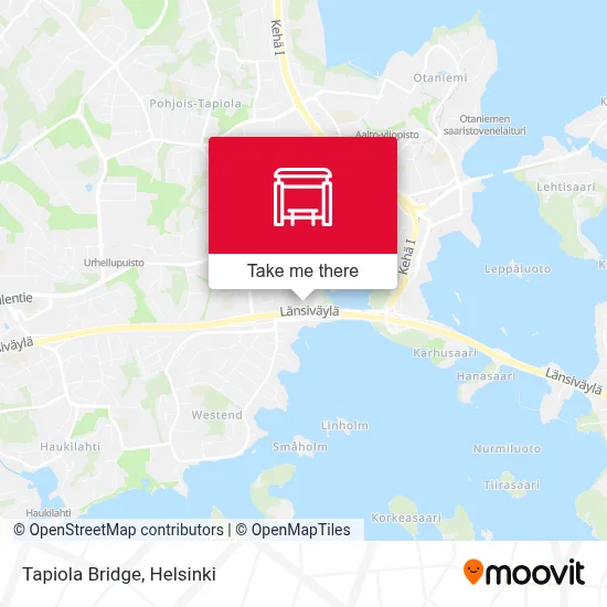 Tapiola Bridge map