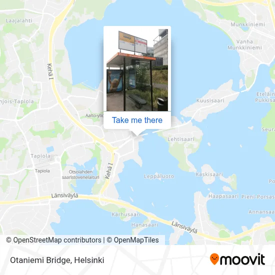 Otaniemi Bridge map