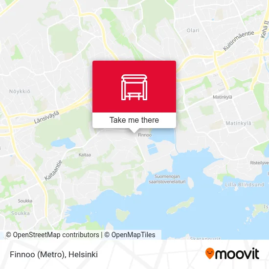 Finnoo (Metro) map