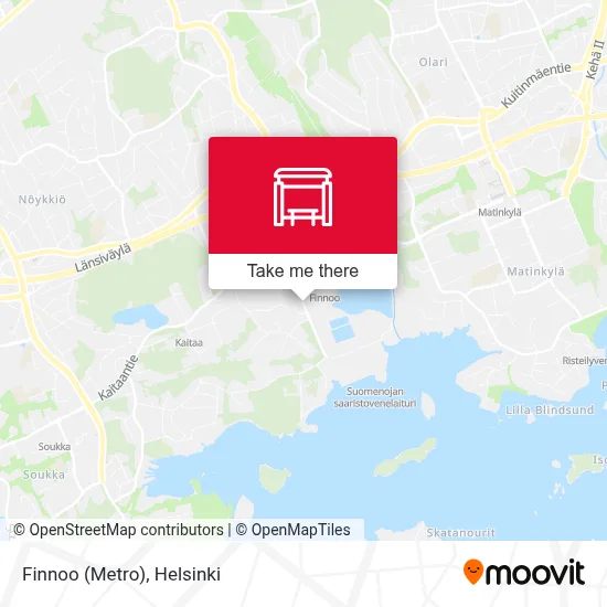 Finnoo (Metro) map