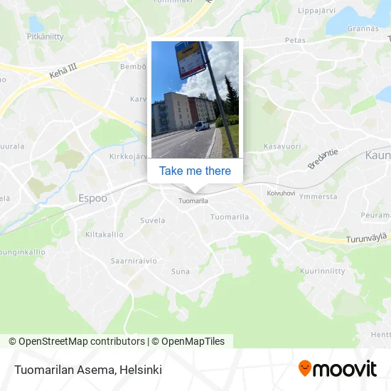 Tuomarilan Asema map