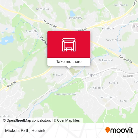 Mickels Path map