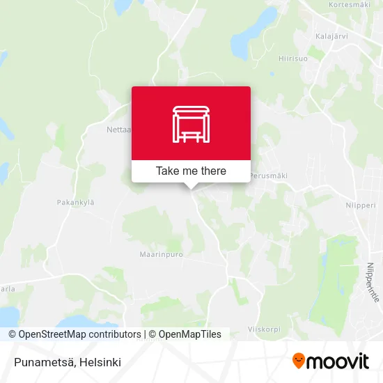 Punametsä map