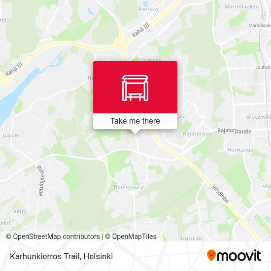 Karhunkierros Trail map