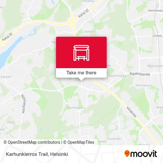 Karhunkierros Trail map