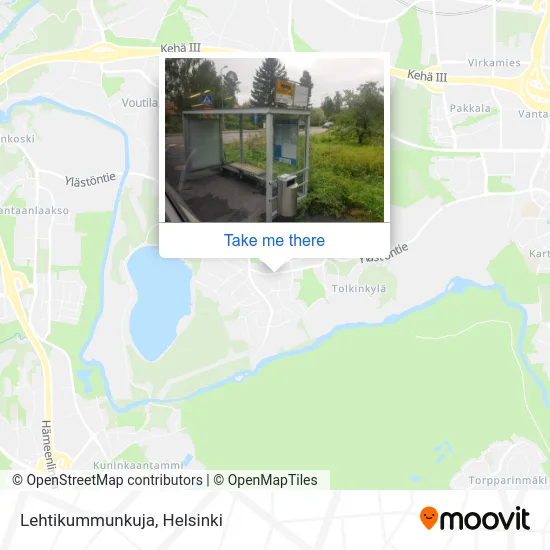 Lehtikumpu Alley map