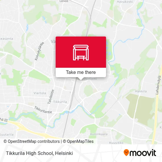 Tikkurila High School map
