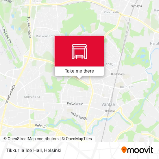 Tikkurila Ice Hall map