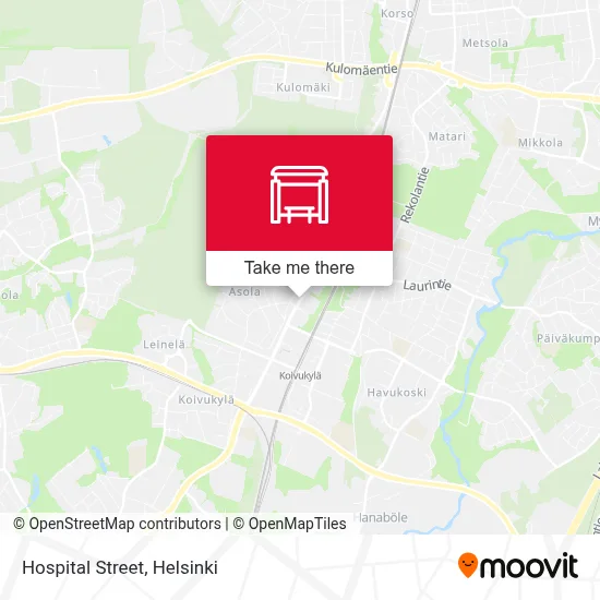 Hospital Street map
