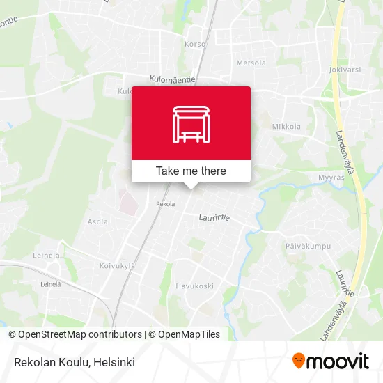 Rekolan Koulu map