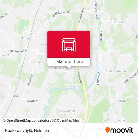 Kaakkoisväylä map
