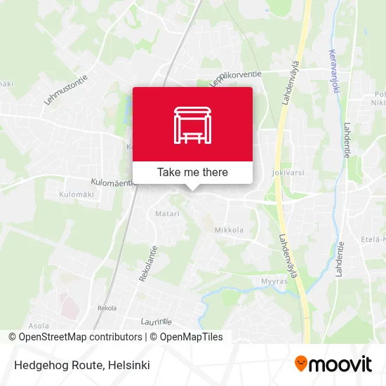 Hedgehog Route map
