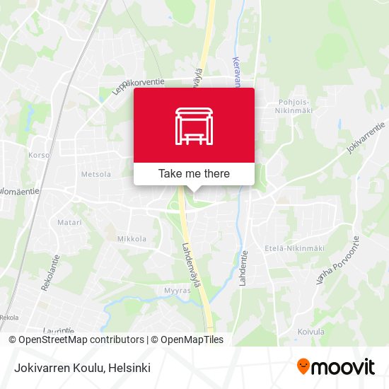 How to get to Jokivarren Koulu in Vantaa by Bus or Train?