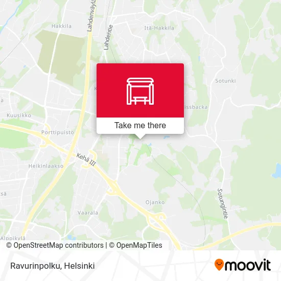 Ravurinpolku Path map