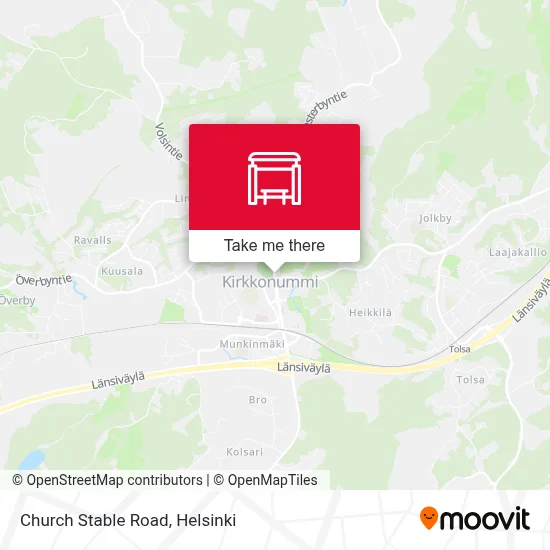 Church Stable Road map