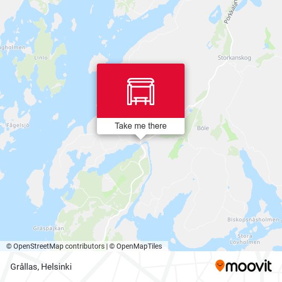 Grållas map