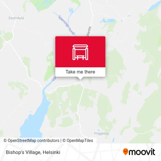 Bishop's Village map