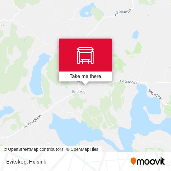 Evitskog map