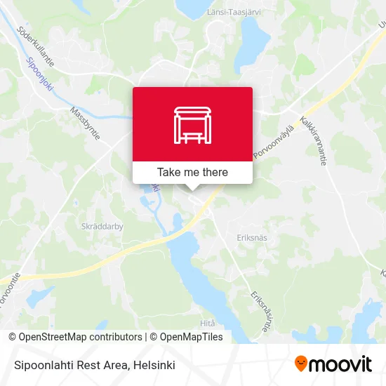 Sipoonlahti Rest Area map