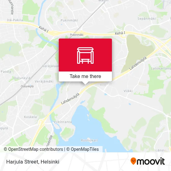 Harjula Street map