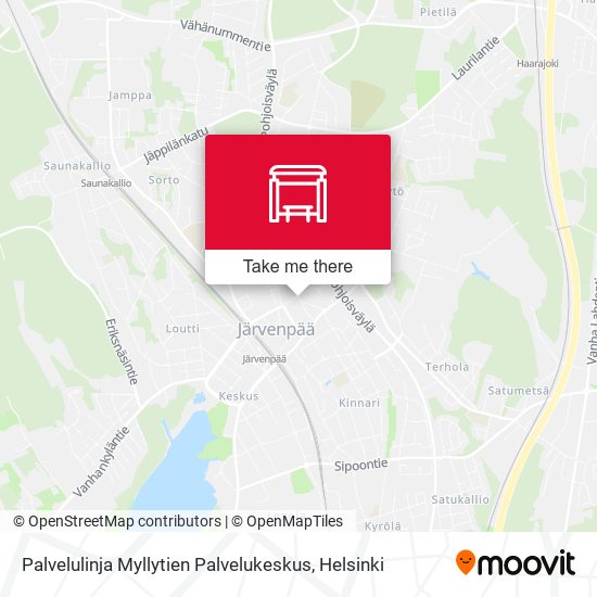 Palvelulinja Myllytien Palvelukeskus map