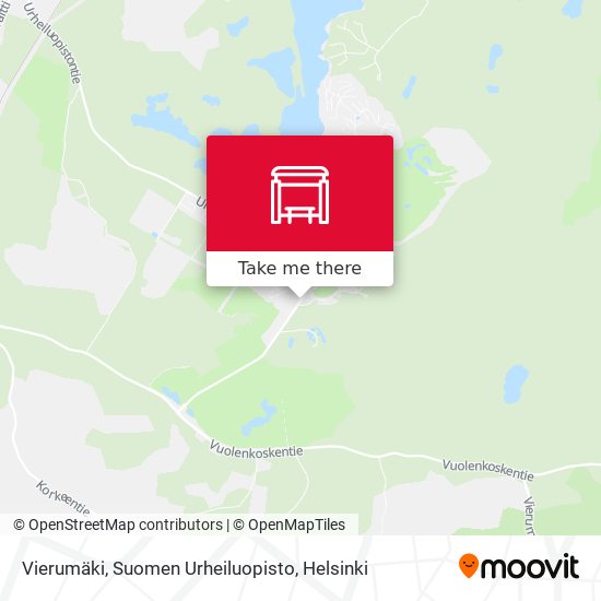 How to get to Vierumäki, Suomen Urheiluopisto in Heinola Landskommun by Bus?