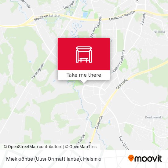 How to get to Miekkiöntie (Uusi-Orimattilantie) in Lahti by Bus or Train?