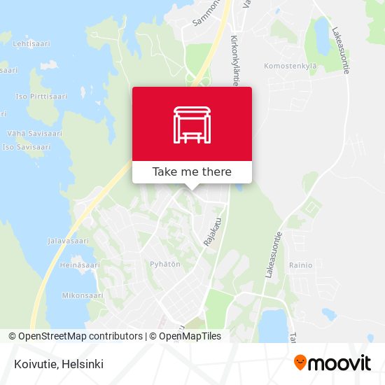 Koivutie map