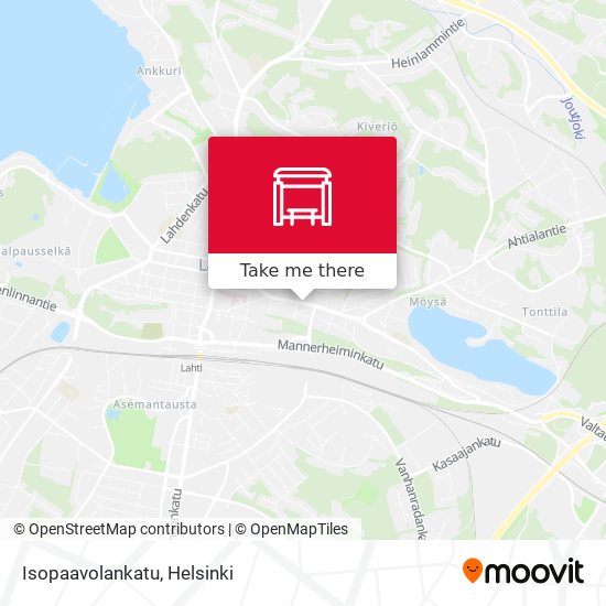 Isopaavolankatu map