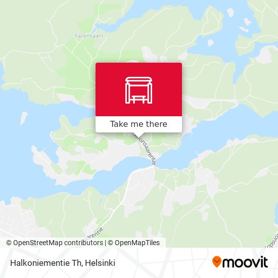 Halkoniementie Th map