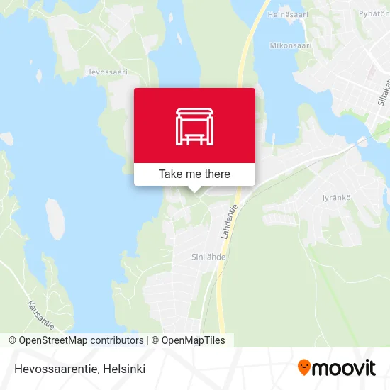 Hevossaarentie Road map