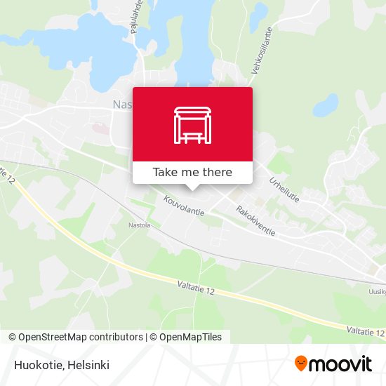 Huokotie map