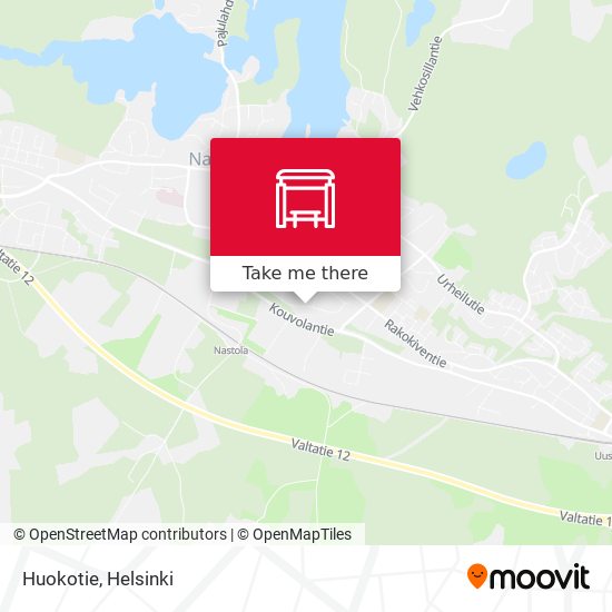 Huokotie map