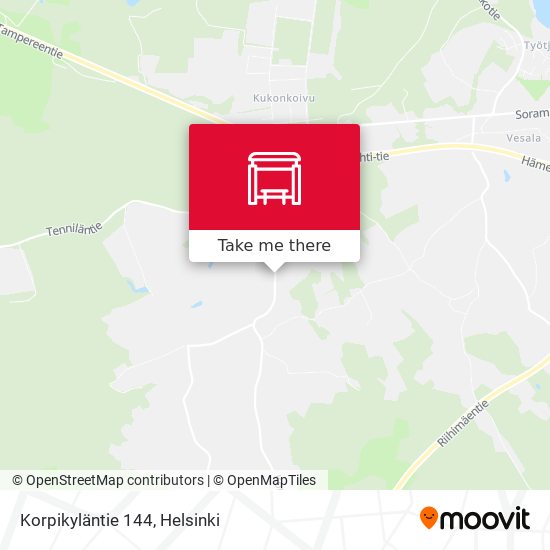 Korpikyläntie 144 map