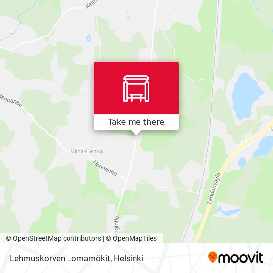 Lehmuskorven Lomamökit map