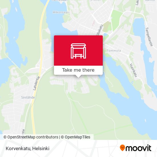 Korvenkatu map