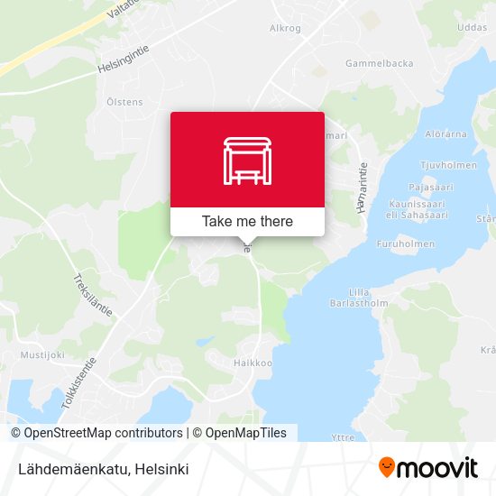 Lähdemäenkatu map