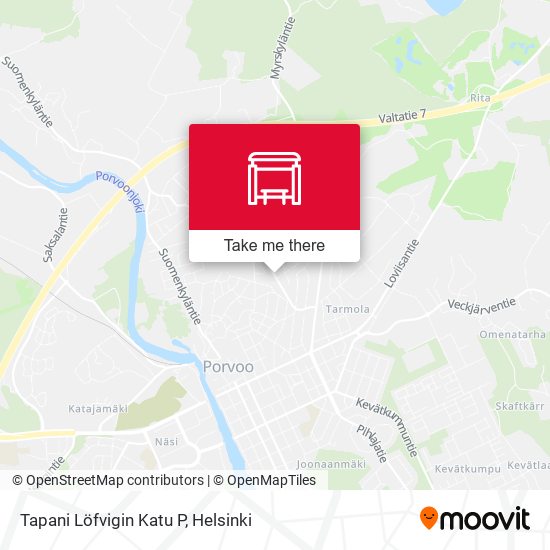 Tapani Löfvigin Katu P map
