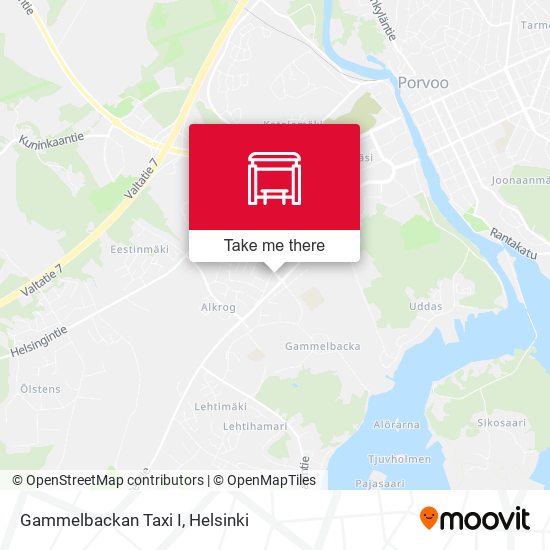 Gammelbackan Taxi I map