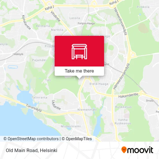 Old Main Road map