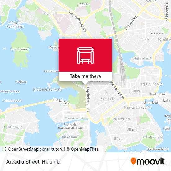 Arcadia Street map