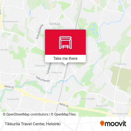 Tikkurila Travel Center map