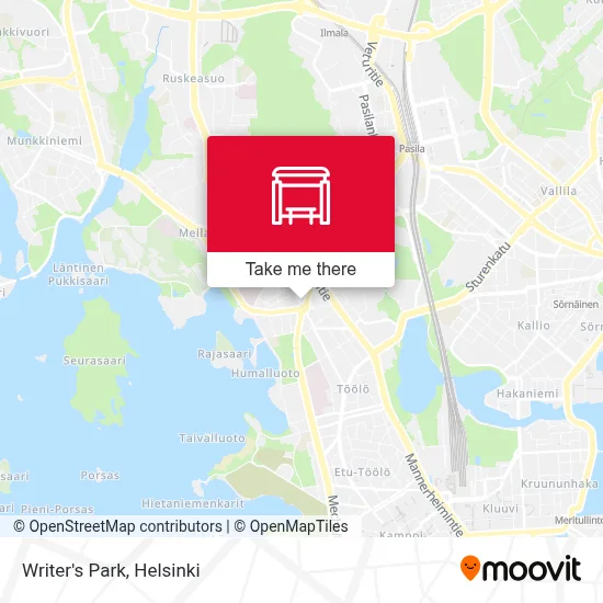 Writer's Park map