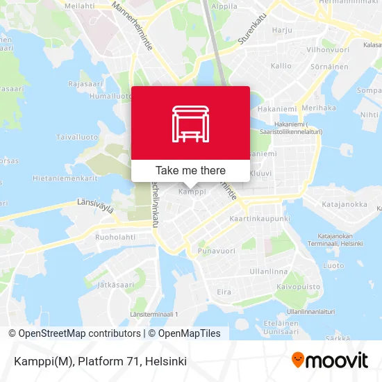 Kamppi(M), Platform 71 map