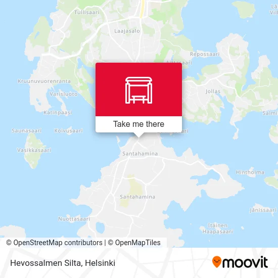 Hevossalmi Bridge map