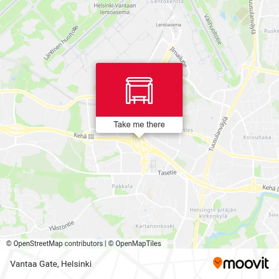 Vantaa Gate map
