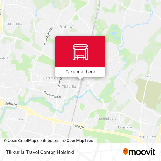 Tikkurila Travel Center map