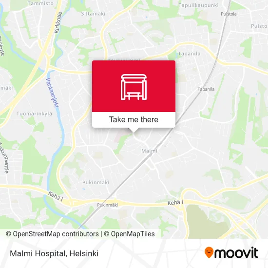 Malmi Hospital map