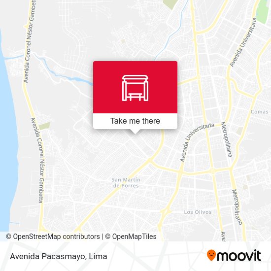 Mapa de Avenida Pacasmayo